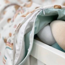  14-teiliges Baby Bettwäsche Set mit Umrandung 'Velo' 100% Baumwolle, fig. 6 