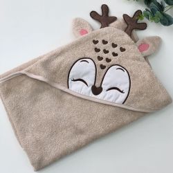  Kinderbadetuch mit Kapuze "Reh" beige 100x80 cm, fig. 2 