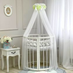  Ciel de lit bébé blanc 4m Salade, fig. 1 