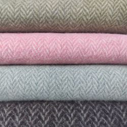  Olive Green Herringbone Throw Blanket — 100% New Zealand Wool, 140x200 cm (55x79″), Eco-Friendly, Fringed, for Sofa or Bed, fig. 5 