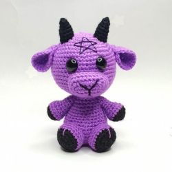  Peluche Baphomet Amigurumi au Crochet – Jouet Bébé Baphomet, fig. 1 