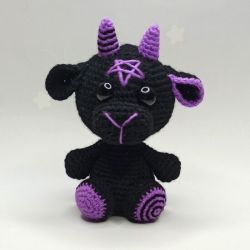  Peluche Baphomet Amigurumi au Crochet – Jouet Bébé Baphomet, fig. 4 