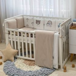 Babybettwäscheset mit Nestchen „Hello“