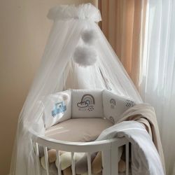  Babybettwäscheset mit Nestchen „Hello“ 14-tlg 100% Baumwolle, fig. 13 