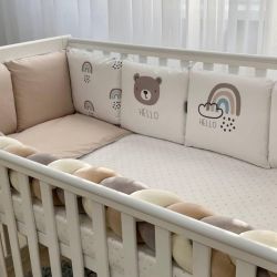  Babybettwäscheset mit Nestchen „Hello“ 14-tlg 100% Baumwolle, fig. 6 