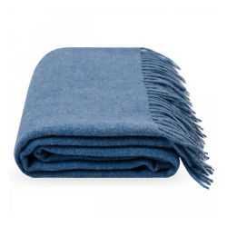  Blaue Melange Wolldecke 140x200 cm, fig. 1 