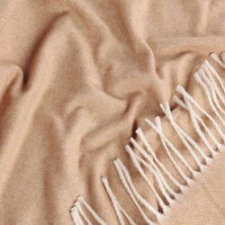  Luxuriöse Beige Kaschmir-Wolldecke 140x200 cm – Natur, Atmungsaktiv, Weich & Warm, Kuscheldecke, Sofa- & Bettüberwurf, fig. 1 