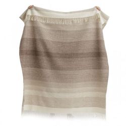  Plaid en Laine Mérinos Rayé 150x200 cm – Jeté Naturel Doux, Chaud & Respirant, fig. 3 