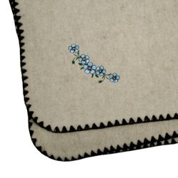  Natural Throw Blanket 140x205 cm (55" x 80") Sheep Wool & Linen, fig. 2 