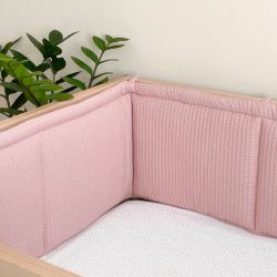  Rosa Bettumrandung für Kinderbett 120x60, 240 cm, Baumwolle, fig. 1 