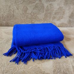  Blaue Wolldecke – 100% reine Wolle, warme Kuscheldecke 140x200 cm, fig. 6 