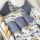  14-teiliges Bettwäsche-Set für Babybetten „Löwe & Auto“, 100 % Baumwolle, fig. 2 