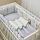  Babybettwäscheset mit Nestchen „Friends“ grau 14-tlg 100% Baumwolle, fig. 6 