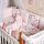  14-tlg Schmetterlinge Bettwäsche-Set für Babybett 60x120 für Mädchen Komplettset, fig. 1 