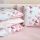  14-tlg Schmetterlinge Bettwäsche-Set für Babybett 60x120 für Mädchen Komplettset, fig. 7 