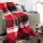 Red Tartan Wool Blanket 140x200cm, 100% New Zealand Sheep Wool, Warm Plaid Throw, fig. 2 