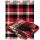  Red Tartan Wool Blanket 140x200cm, 100% New Zealand Sheep Wool, Warm Plaid Throw, fig. 3 