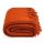 Boucle-Wolldecke orange