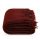  Dark Red Wool Throw Blanket with Fringe 55x79 in (140x200 cm) - Bouclé Throw, fig. 1 