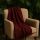  Dark Red Wool Throw Blanket with Fringe 55x79 in (140x200 cm) - Bouclé Throw, fig. 3 