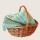  100% Merino Wool Throw Blanket - Teal & Cream Pattern, 140x200 cm (55x79 in), fig. 2 
