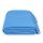  Hellblaue Wolldecke – 100% Wolle, warme Kuscheldecke mit Fransen, 140x200 cm, fig. 1 
