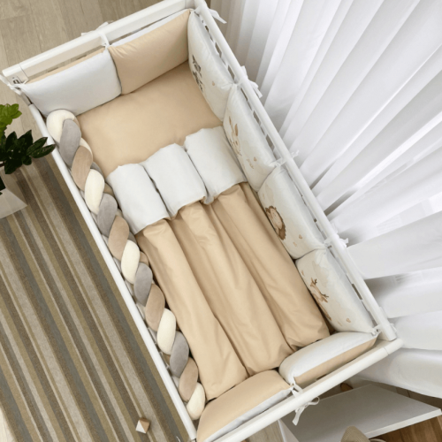  Babybettwäscheset mit Nestchen „Friends“ beige 14-tlg 100% Baumwolle, fig. 2 