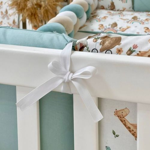  14-teiliges Baby Bettwäsche Set mit Umrandung 'Velo' 100% Baumwolle, fig. 4 