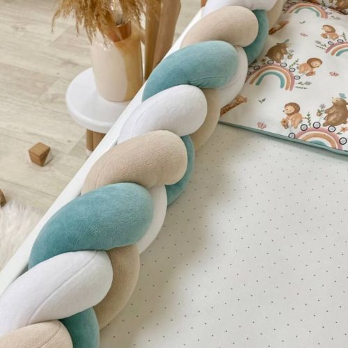  14-teiliges Baby Bettwäsche Set mit Umrandung 'Velo' 100% Baumwolle, fig. 5 