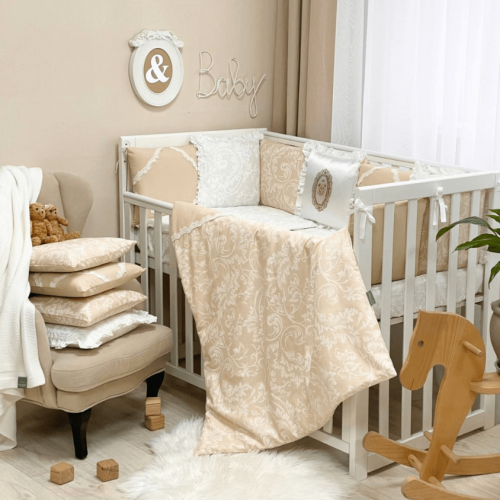 Baby-Bettwäsche-Set mit Umrandung Mon Cheri