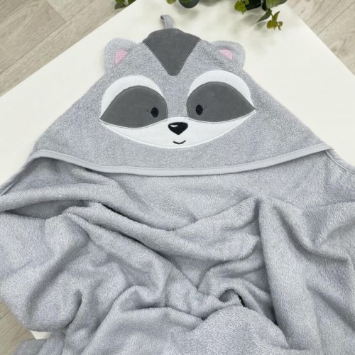  Serviette de bain bébé à capuche "Raton laveur" 100x80 cm, fig. 1 