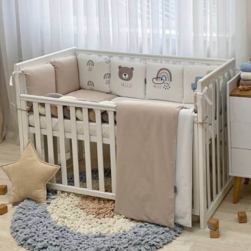 Babybettwäscheset mit Nestchen „Hello“
