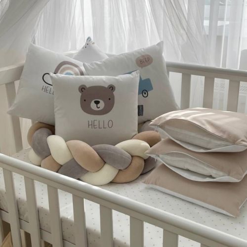  Babybettwäscheset mit Nestchen „Hello“ 14-tlg 100% Baumwolle, fig. 11 