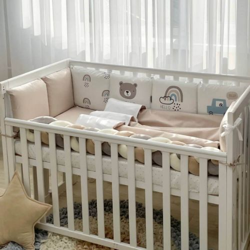  Babybettwäscheset mit Nestchen „Hello“ 14-tlg 100% Baumwolle, fig. 1 