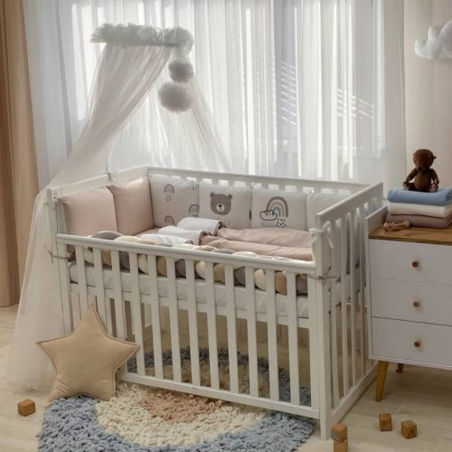  Babybettwäscheset mit Nestchen „Hello“ 14-tlg 100% Baumwolle, fig. 4 