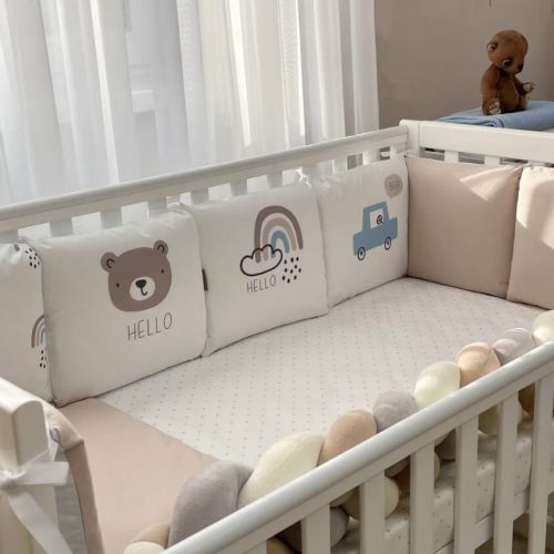  Babybettwäscheset mit Nestchen „Hello“ 14-tlg 100% Baumwolle, fig. 5 
