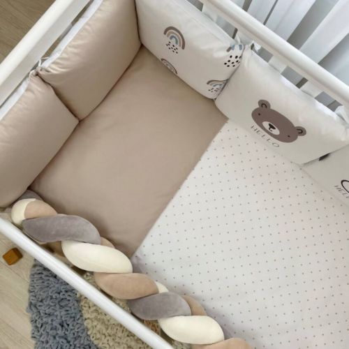  Babybettwäscheset mit Nestchen „Hello“ 14-tlg 100% Baumwolle, fig. 7 
