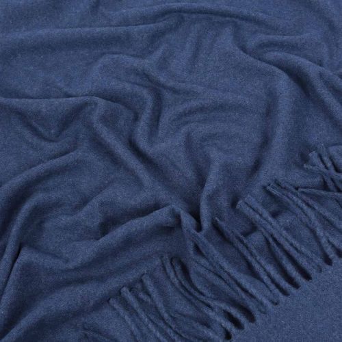 100% Kaschmir-Decke Blau – Weich, Warm & Leicht, Kuscheldecke