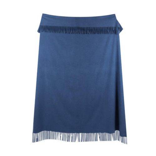 100% Kaschmir  Kuscheldecke Blau