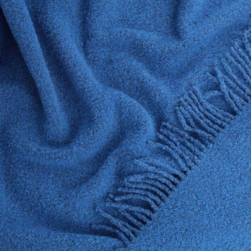  Schafwolldecke Blau 140x200 cm Bouclé-Decke, fig. 2 