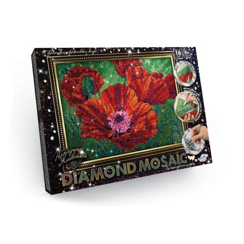Diamantstickerei Set Rote Blumen