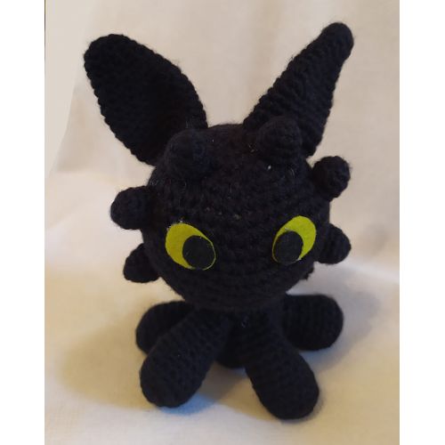  Toy Dragon Toothless doux tricoté, fig. 1 